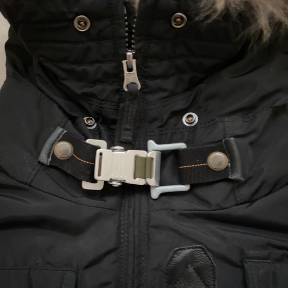 Parajumpers (p.j.s) black bomber coat - Picture 4 of 7
